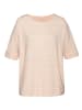 LASCANA Rundhalsshirt in peach gestreift
