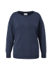 TRIANGLE Strickpullover langarm in Blau