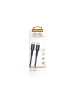 COFI 1453 1 Meter USB-C zu USB-C Ladekabel 2.4A Output Datenkabel in Schwarz