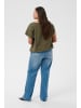 KAFFE curve Kurzarm-Bluse KCnana Loose fit in Grape Leaf