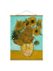 WALLART Stoffbild - V. van Gogh - Vase mit Sonnenblumen in Gelb