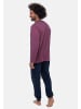 Ammann Schlafanzug Night & Home Cotton in Dunkelblau / rot