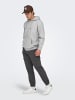 ONLY & SONS Kapuzenpullover in Light Grey Melange