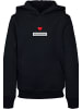 F4NT4STIC Hoodie Pixel Herz Happy New Year Silvester in schwarz