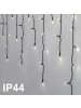 STAR Trading Lichterkettenvorhang 'Crispy Ice White', outdoor, 960 LEDs, 24m in Silber