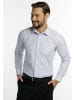 DreiMaster Herren Business Hemd in Hellblau Gestreift