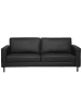 Beliani 3-Sitzer Sofa SAVALEN in Schwarz - (W) 204 x (H) 87 x (L) 91 cm