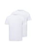 Ragman Herren T-Shirts im 2er-Pack in weiß