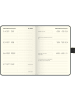 BRUNNEN Taschenkalender Kompagon 10x14cm PU-Einband braun Kalendarium 2026