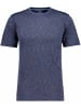 Ragman Softknit T-Shirt space dye in Blau