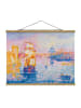 WALLART Stoffbild - Henri E. Cross - Port de Marseille in Blau