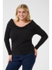 KAFFE curve T-shirt KCkiala Tight fit in Black Deep