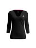 BIDI BADU Crew V-Neck Longsleeve - pink in Schwarz