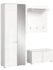 ebuy24 Garderobenmöbel Solero Weiß 163 x 37 cm