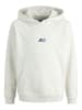 JACK & JONES Junior Kapuzensweatshirt JCOTIER PRINT SWEAT HOOD JNR in white melange