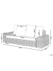 Beliani Gartensofa FORLI in Braun/Weiß - (W) 218 x (H) 67 x (L) 94 cm