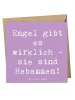 Mr. & Mrs. Panda Deluxe Karte Spruch Hebamme Engel mit Spruch in Lavendeltraum
