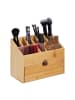 relaxdays Kosmetik Organizer in Natur - (B)25,5 x (H)19 x (T)12,5 cm