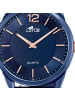 Lotus Analog-Armbanduhr Lotus Smart Casual blau groß (ca. 40mm)