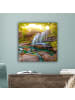 MuchoWow Leinwand bilder Sonniger Wasserfall (BxH)