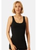 UNCOVER BY SCHIESSER Unterhemd / Tanktop Cotton in Schwarz