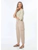 GOLDNER Kurzgröße:  Hose Hose im Cargo-Look in beige