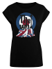 F4NT4STIC Extended Shoulder T-Shirt The Who Flag Blanket in schwarz