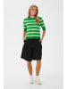 CULTURE Strickpullover CUsabi Relaxed fit in Jolly Green Stripe