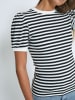 minus T-Shirt in Black Striped