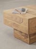 KADIMA DESIGN Beistelltisch Massivholz Wohnzimmertisch 44 x 44 x 30 cm in Akazie