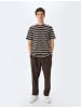 KOTON TSHIRT SS BSC in Braun Gestreift