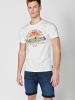 KOROSHI Kurzarm T-Shirt in weiß