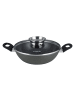 Stoneline Keramik Servierpfanne 28 cm | mit Deckel in Anthrazit