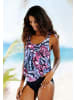 LASCANA Oversize-Tankini in schwarz-pink