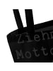 Mr. & Mrs. Panda Tragetasche Ziehmutter Liebe mit Spruch in Schwarz