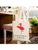 Mr. & Mrs. Panda Einkaufstasche Flamingo Yoga mit Spruch in Creme