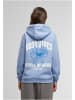 Mister Tee Hoodie "Good Vibes Bow Ladies Fluffy Hoody" in Blau