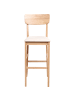 Beliani 2-tlg Barhocker AMBLER in Braun/Beige