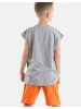 Denokids Set T-Rex Flame in Grey Melange