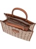 Guess Handtasche Neda 2 Comp TO Logo in Latte Logo