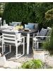 Beliani 2er-Set Gartenstuhl PANCOLE in Grau/Weiß