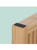 relaxdays Sitzbank in Natur - (B)45 x (H)43 x (T)33 cm