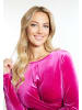 faina Damen Glitzerndes Samtkleid in Pink