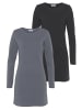 FLASHLIGHTS Jerseykleid in schwarz, blau