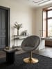 KADIMA DESIGN Loungesessel | 360° Drehbar, Samt, 67x80-100x62cm in Grau