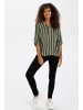 Kaffe Langarm-Bluse KAstridy Regular fit in Grape Leaf/Chalk