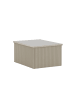 ebuy24 Beistelltisch Lenox Beige 60 x 80 cm