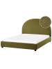 Beliani Doppelbett VAUCLUSE in Grün - (W) 154 x (H) 112 x (L) 214 cm