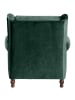 58 aufm Kessel XXL Sessel inkl. Kissen Karley Samtvelours grün