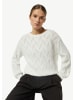 comma Strickpullover langarm in Weiß